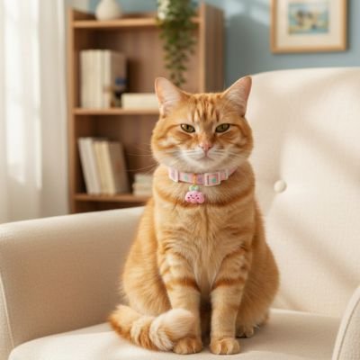 Collier chat | en tissu respirant pour un usage quotidien - Chicetchat
