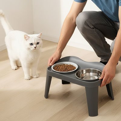 Gamelle Chat surélevée | Mewza - Chicetchat
