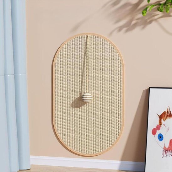 Griffoir chat | Design mural avec jouet suspendu - Griffage vertical - Chicetchat