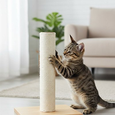 Griffoir Chat | Poteau à griffe pour chat en corde de sisal - Chicetchat