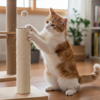 Griffoir Chat | Poteau à griffe pour chat en corde de sisal - Chicetchat