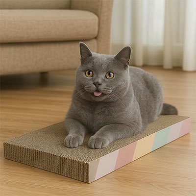 Griffoir en carton pour Chat | Griffoir ondulé carton épais - Chicetchat