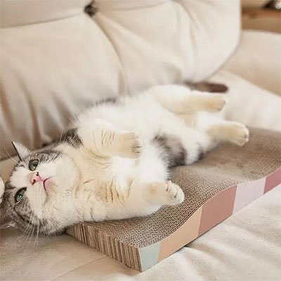 Griffoir en carton pour Chat | Griffoir ondulé carton épais - Chicetchat