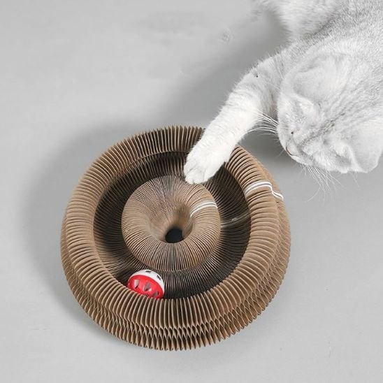 Griffoir pour chat | Tour de jeu pour chat en spirale modulable - Tunnels, cachettes ludiques et design élégant - Chicetchat