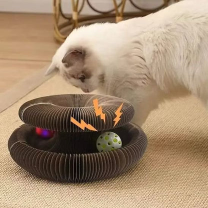 Griffoir pour chat | Tour de jeu pour chat en spirale modulable - Tunnels, cachettes ludiques et design élégant - Chicetchat