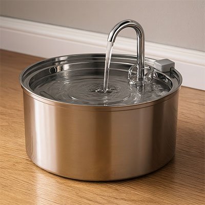 Fontaine à eau pour chat | Premium Inox - Chicetchat
