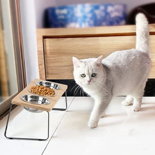 Gamelle chat surélevée | Néochat - Chicetchat