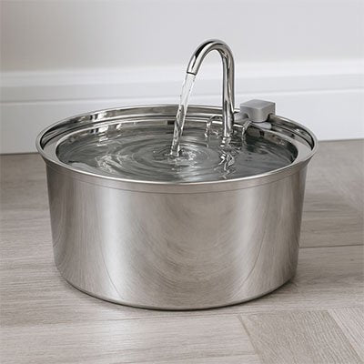Fontaine à eau pour chat | Premium Inox - Chicetchat
